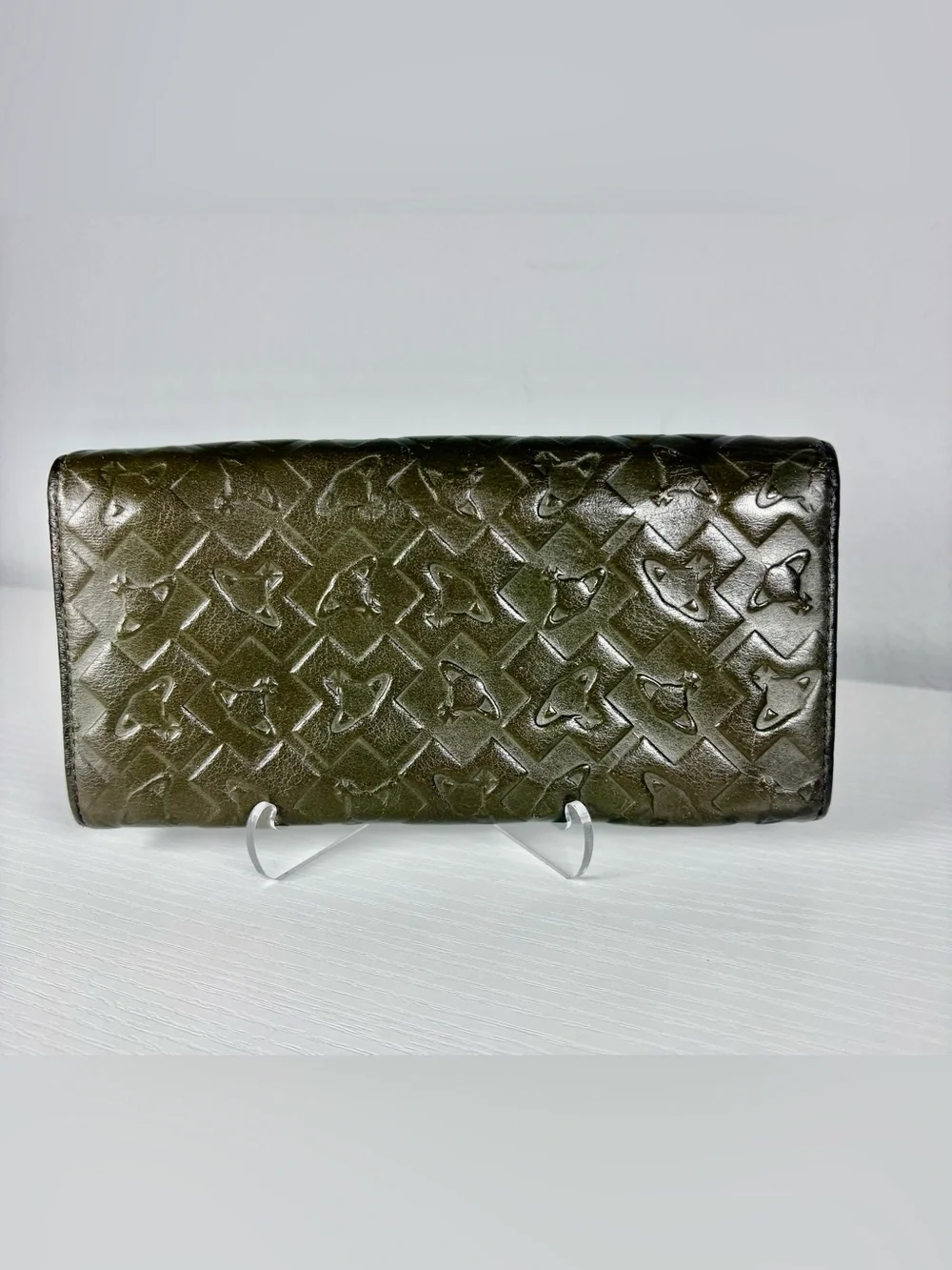 Vivienne Westwood Embossed Leather Wallet~ made in Italy